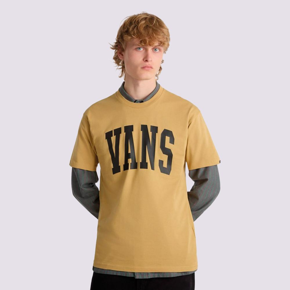 Camiseta-Manga-Corta-Marron-Vans-Arched-Ss-Tee-Hombre-Vans