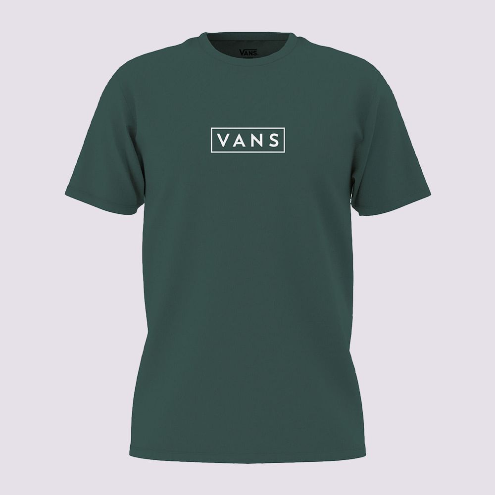 Camiseta-Manga-Corta-Verde-Classic-Easy-Box-Hombre-Vans