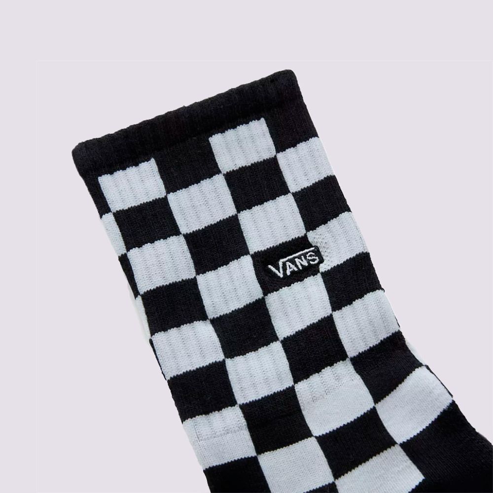 Medias-Clasicas-Negras-Check-Crew-Sock-Niños-Vans
