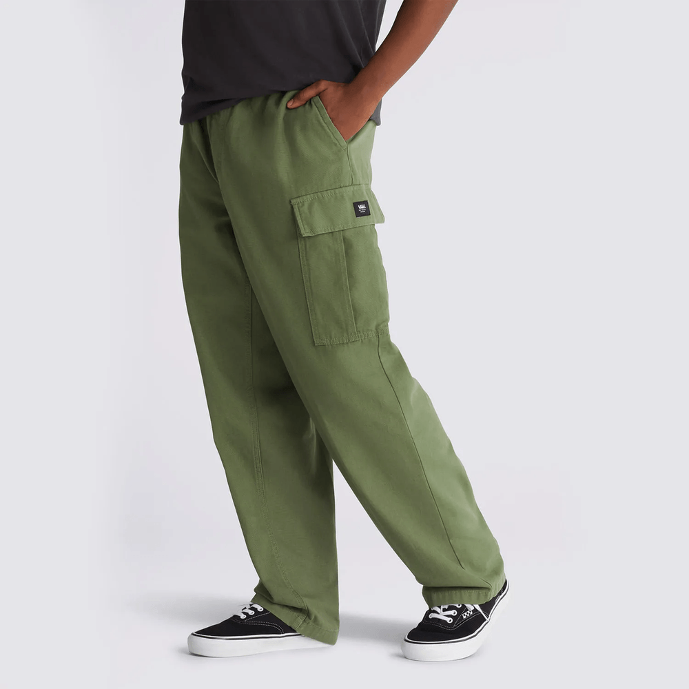 Pantalon-Elastico-Verde-Range-Cargo-Baggy-Tapered-Hombre-Vans
