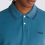 Camiseta-Manga-Corta-Azul-Halecrest-Polo-Shirt-Hombre-Vans