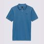 Camiseta-Manga-Corta-Azul-Halecrest-Polo-Shirt-Hombre-Vans
