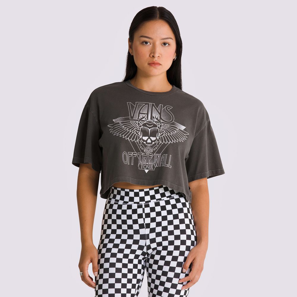 Camiseta-Corta-Negra-Never-Gone-Relax-Crop-Mujer-Vans