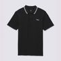Camiseta-Manga-Corta-Negra-Halecrest-Polo-Shirt-Hombre-Vans