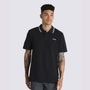 Camiseta-Manga-Corta-Negra-Halecrest-Polo-Shirt-Hombre-Vans