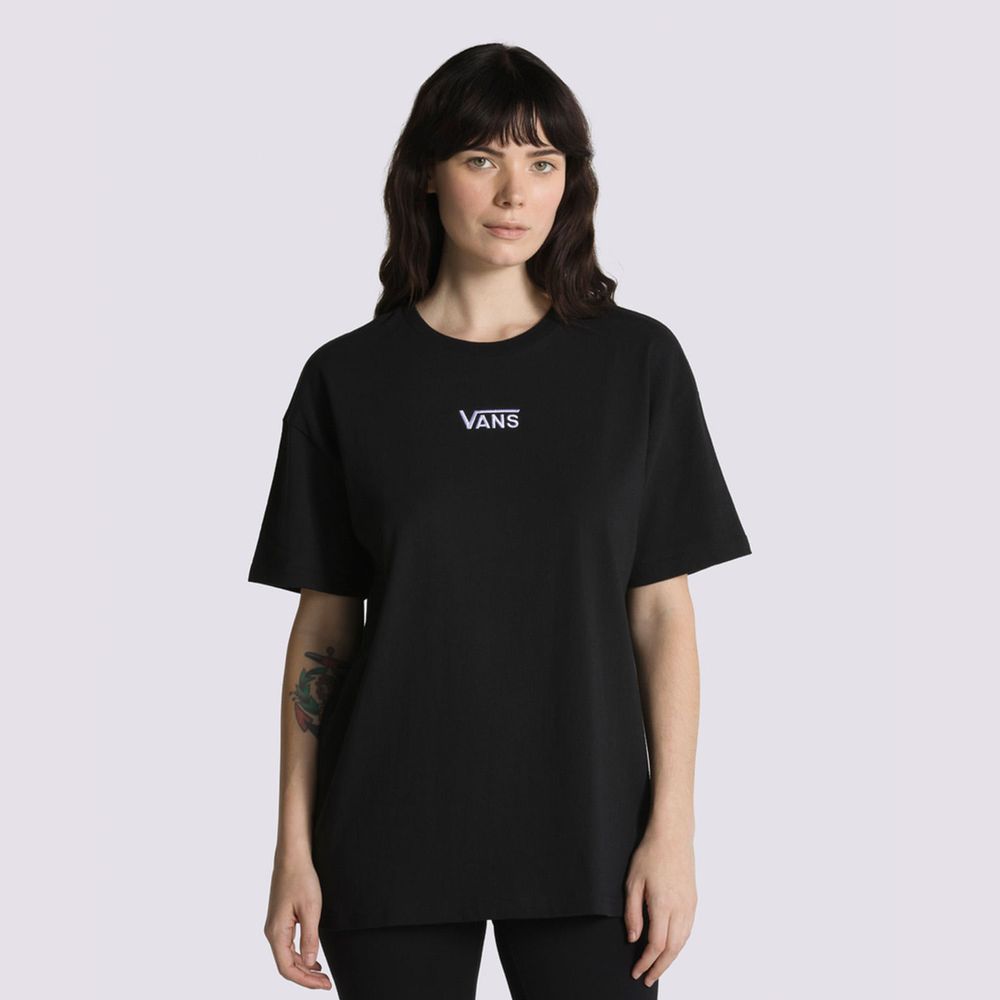 Camiseta-Negra-Flying-V-Oversized-Mujer-Vans