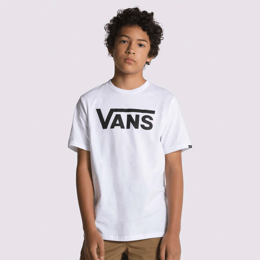 Camiseta-Manga-Corta-Blanca-Vans-Classic-Niños