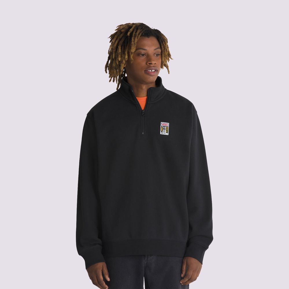 Buzo-Con-Cremallera-Negro-Ave-Q-Zip-Hombre-Vans