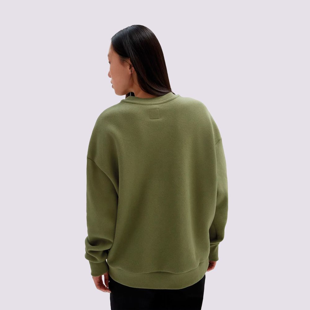 Buzo-Cuello-Redondo-Verde-Comfycush-Essential-Crew-Mujer-Vans