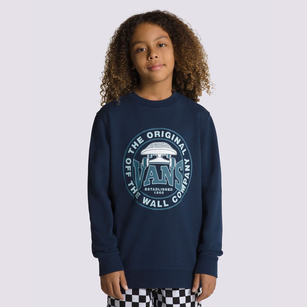 Buzo-Azul-Off-The-Wall-Company-Crew-Niños-Vans
