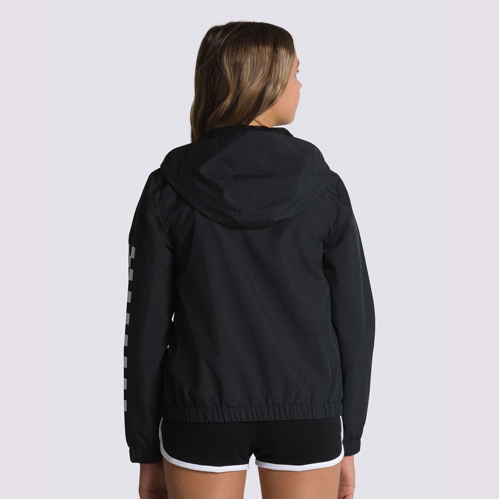 Chaqueta-Negra-Girls-Kastle-Classic-Windbreaker-Niños-Vans