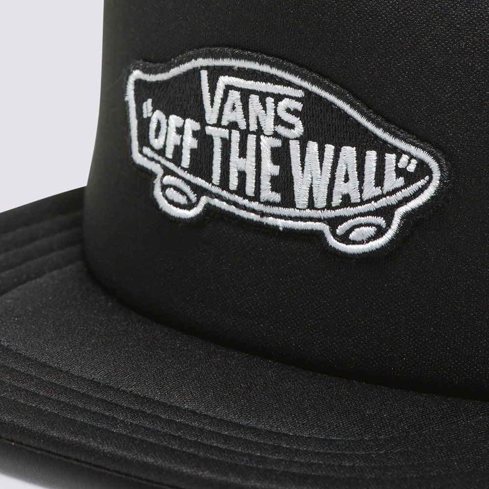 Gorra-Ajustable-Negra-Classic-Patch-Trucker-Niños-Vans