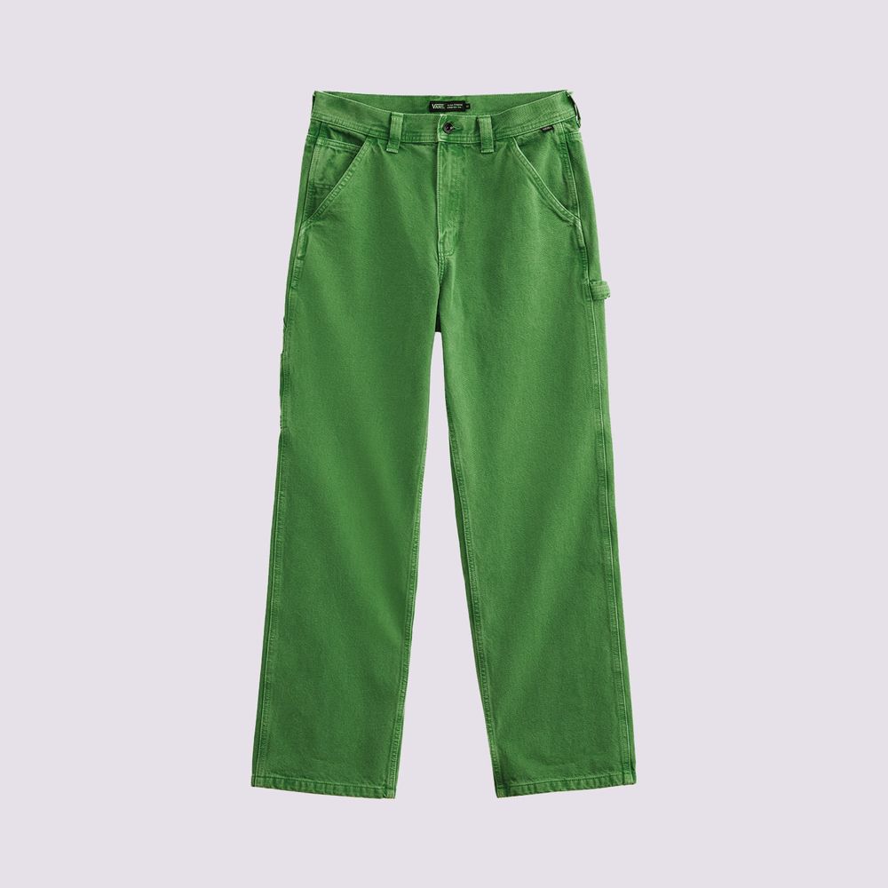 Pantalon-Verde-Drill-Chore-Carpenter-Loose-Denim-Pant-Hombre-Vans