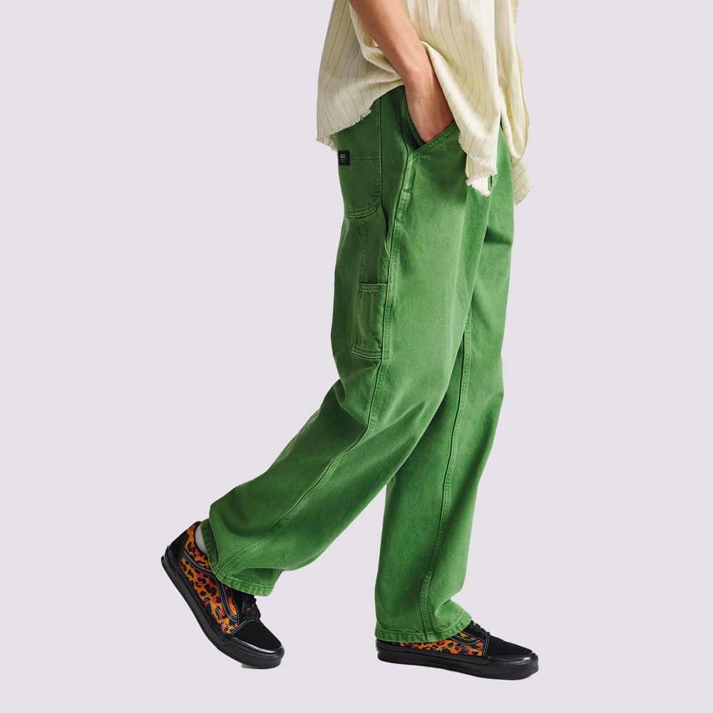 Pantalon-Verde-Drill-Chore-Carpenter-Loose-Denim-Pant-Hombre-Vans