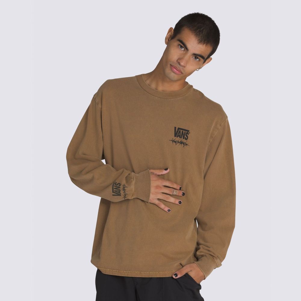 Camiseta-Manga-Larga-Sepia-Mte-Goshawk-Ls-Tee-Hombre-Vans