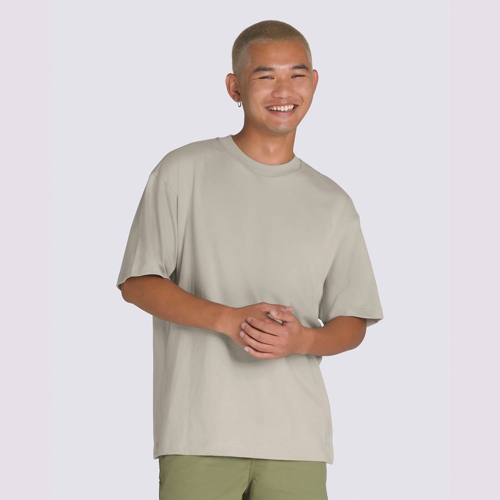 Camiseta-Manga-Corta-Verde-Premium-Ss-Hombre-Vans
